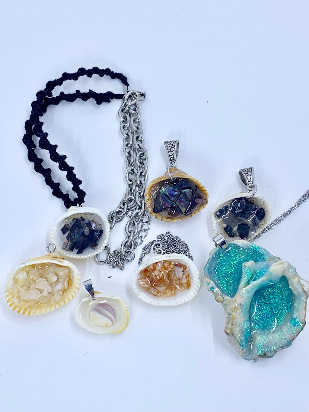 Seashell and Resin Pendant | Seashell Jewelry