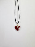 Rose Petal Heart Necklace | Real Flower Jewelry | Romantic Nature Pendant