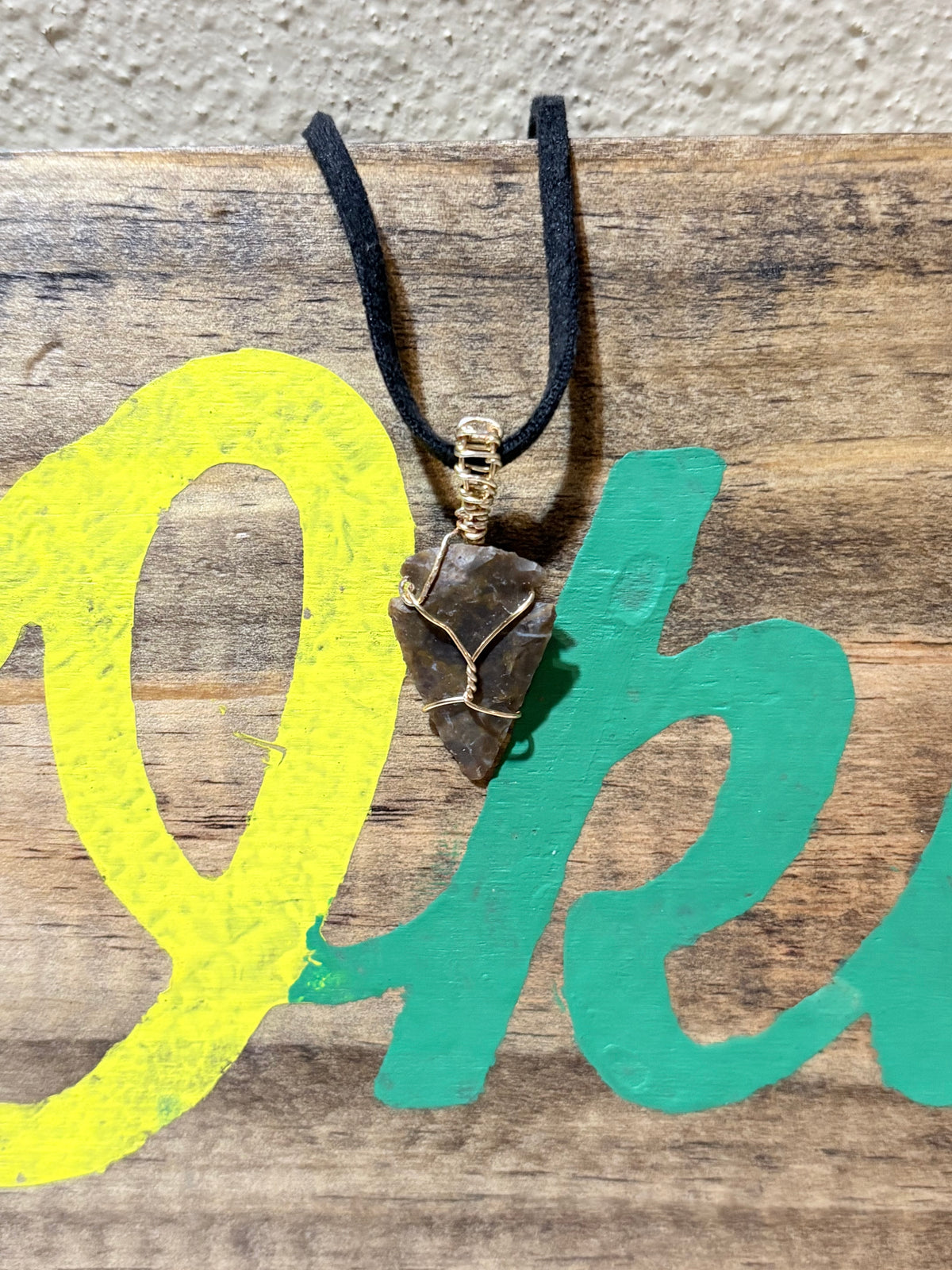 Reversible Arrowhead Necklace | Hand-Wrapped Stone Pendant | Nature Jewelry