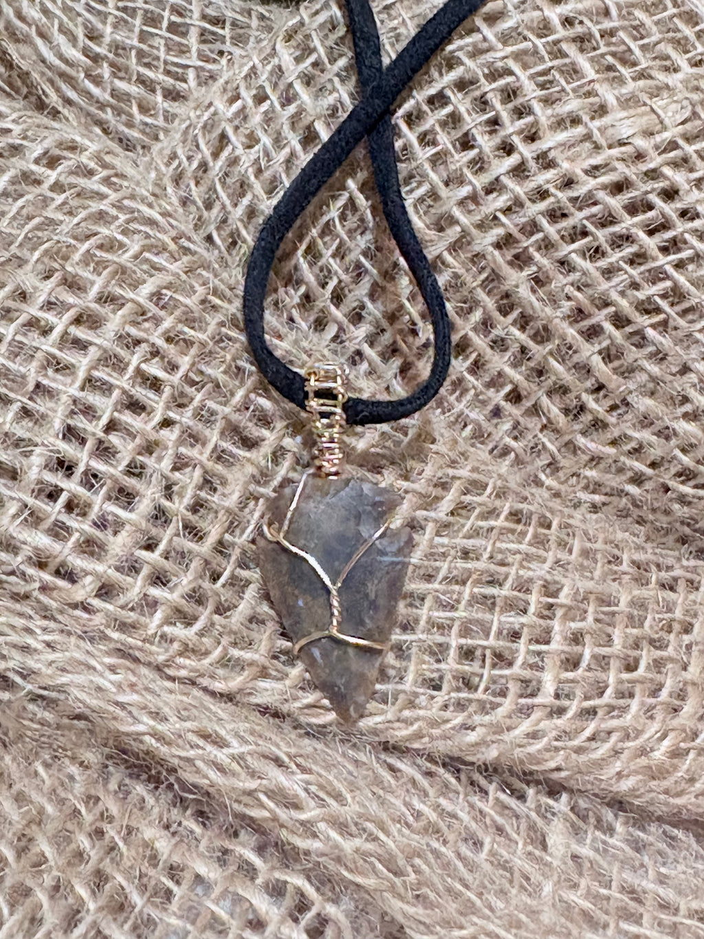 Reversible Arrowhead Necklace | Hand-Wrapped Stone Pendant | Nature Jewelry