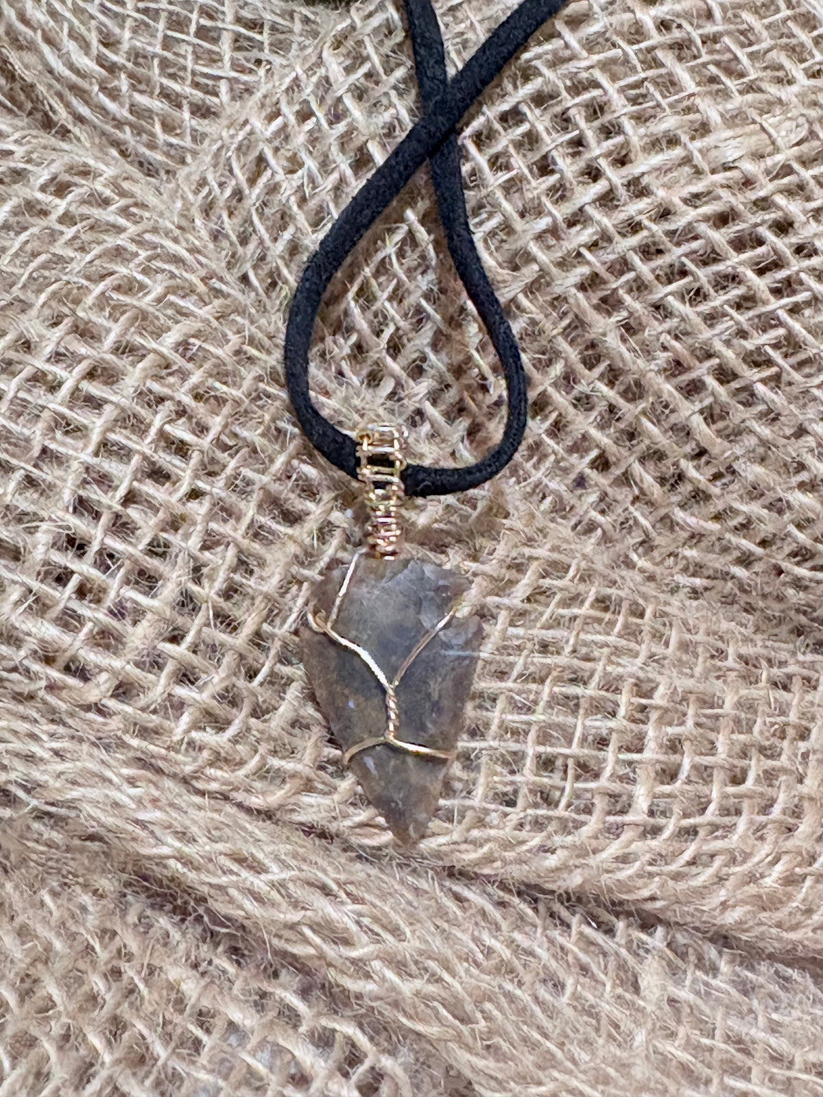 Reversible Arrowhead Necklace | Hand-Wrapped Stone Pendant | Nature Jewelry