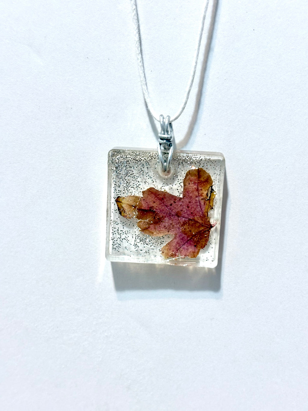 Red Leaf Resin Necklace | Emberfall