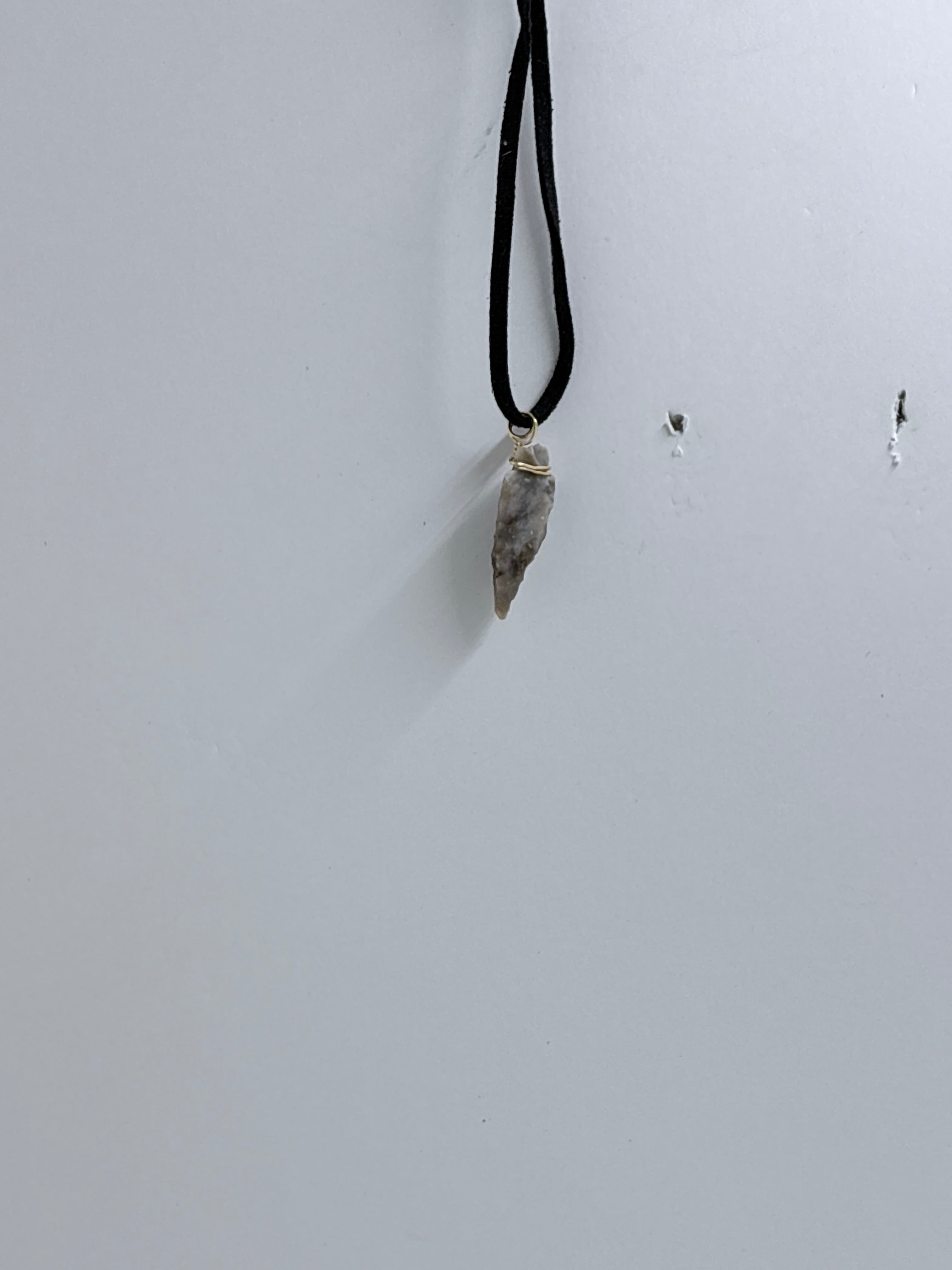 Arrowhead Necklace | Rustic Stone Pendant | Earthy Minimal Jewelry