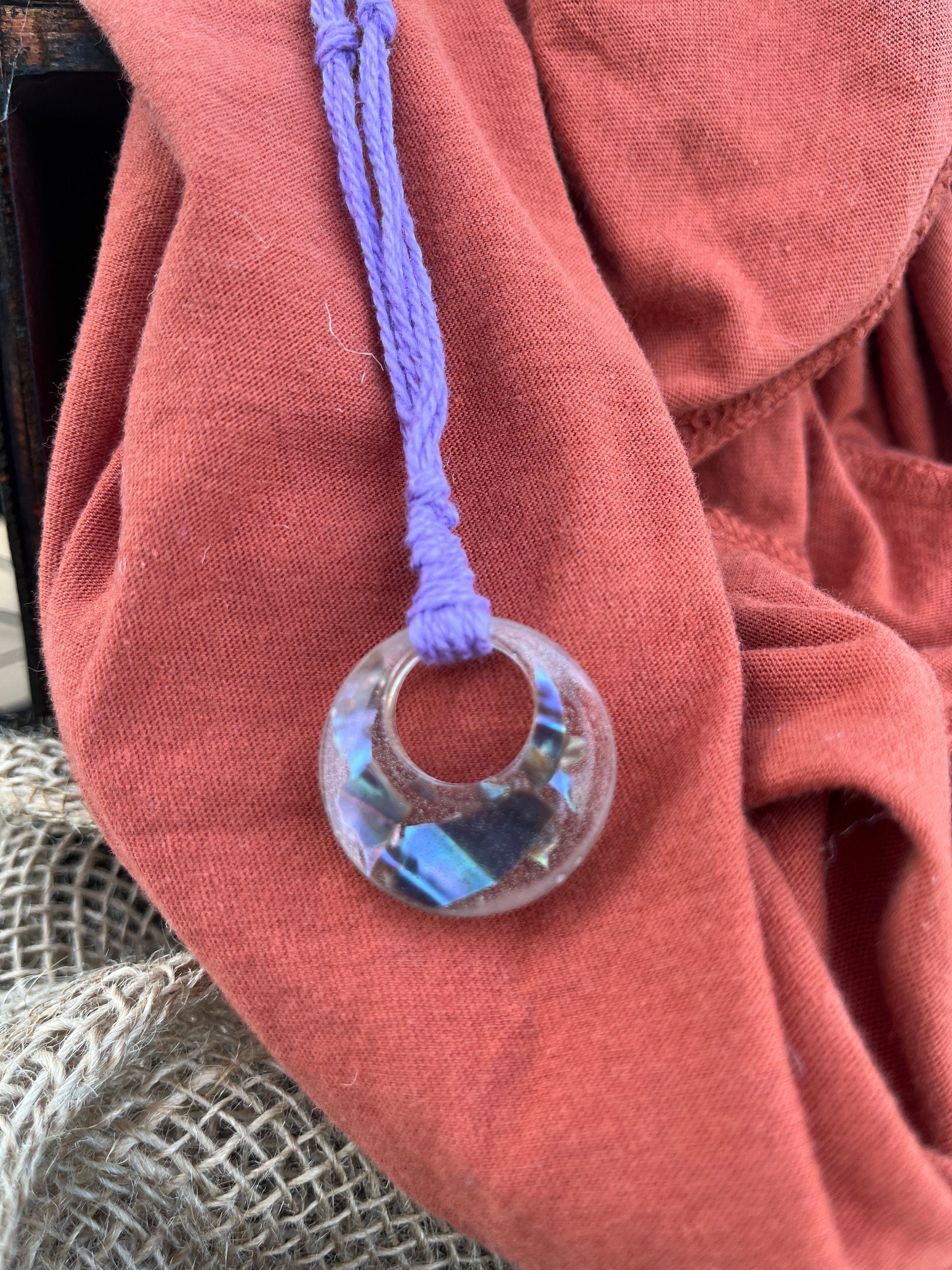 Iridescent Oyster Shell Necklace | Ocean-Inspired Pendant