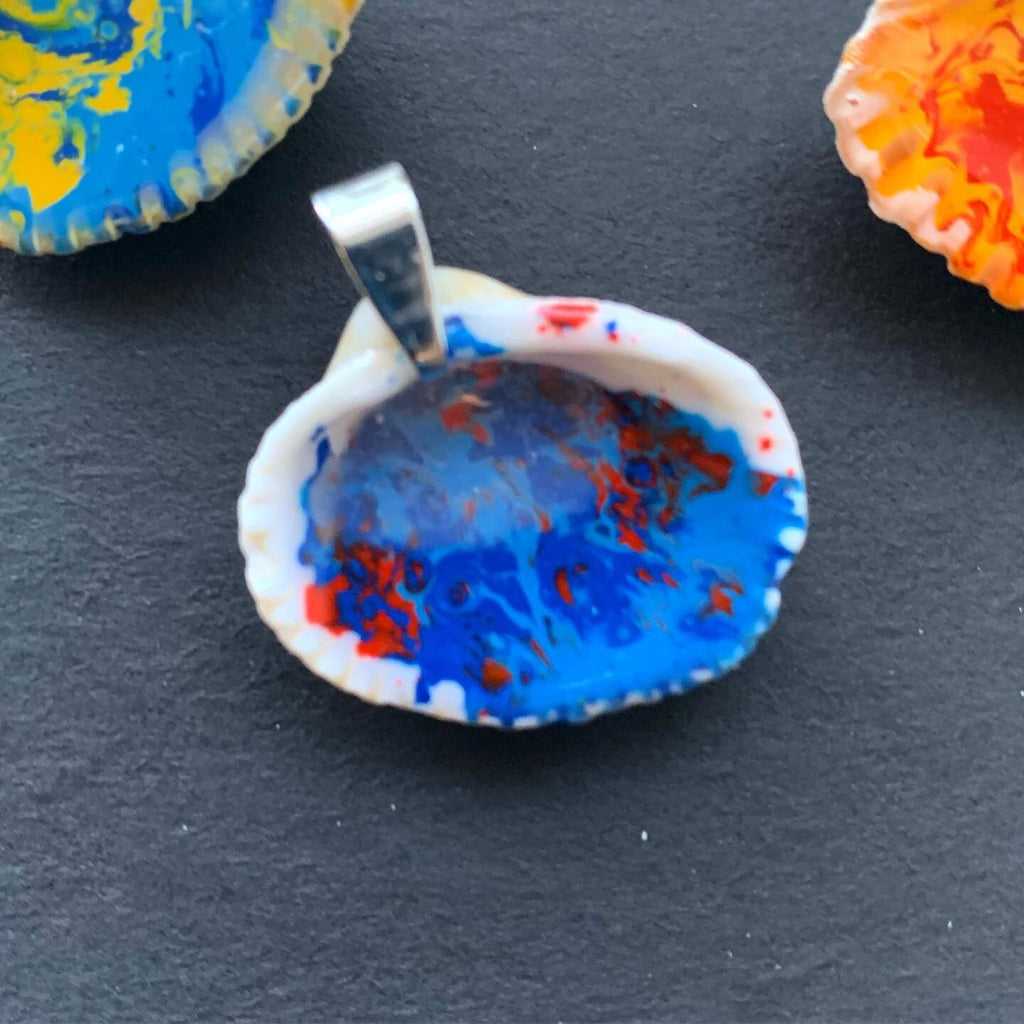 Seashell Pendant | Colorful Resin Shell Necklace