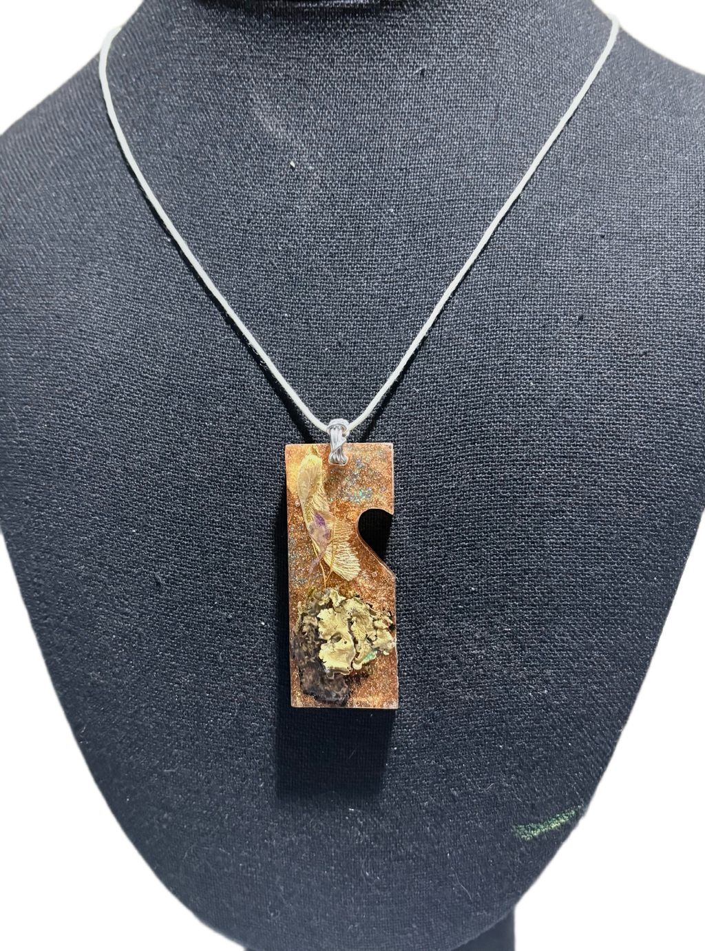 Forest Botanicals in Resin Pendant | Woodland Wonder