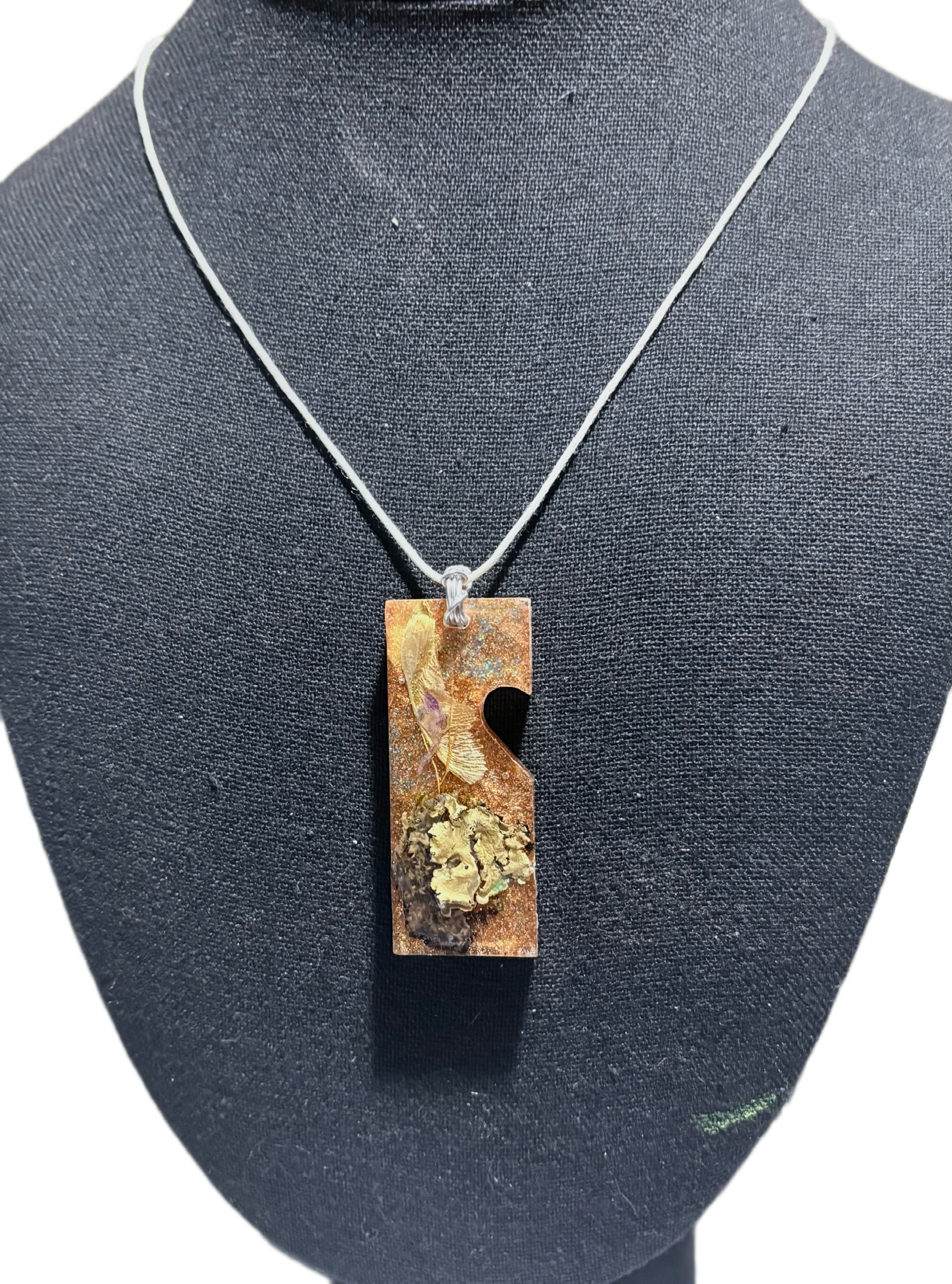 Forest Botanicals in Resin Pendant | Woodland Wonder