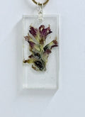 Indian Paintbrush Statement Necklace | Large Botanical Pendant | Prairie Jewelry