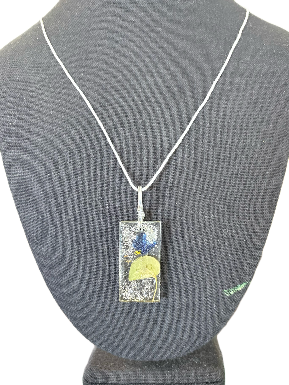 Blue Dayflower Resin Necklace | Morning Wonder