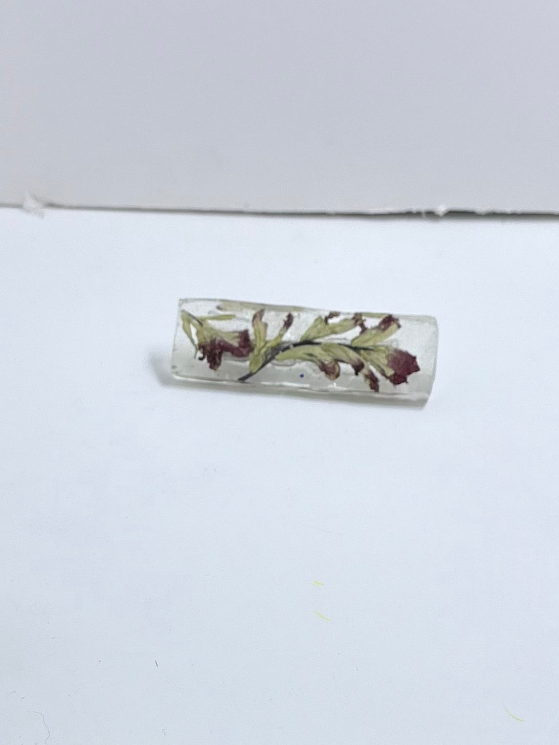 Indian Paintbrush Bar Hair Clip | Botanical Resin Barrette | Prairie Inspired Jewelry