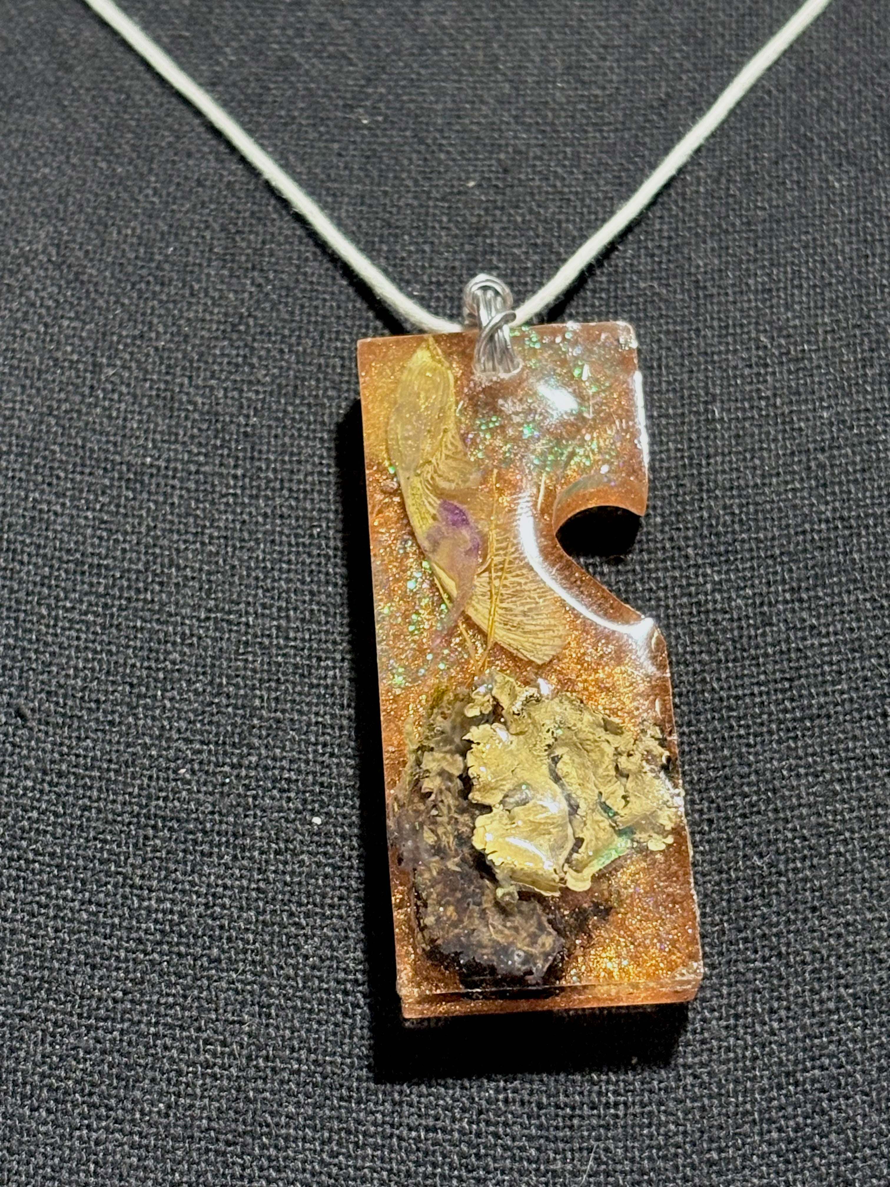 Forest Botanicals in Resin Pendant | Woodland Wonder