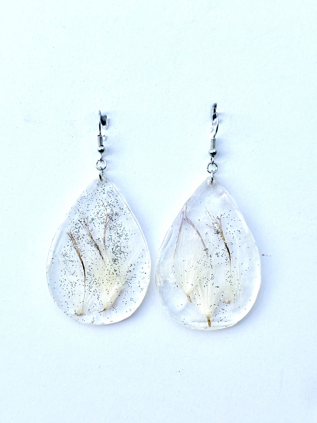 Thistle Floret Earrings | Wild Thistle Dangle Earrings | Botanicals in Resin