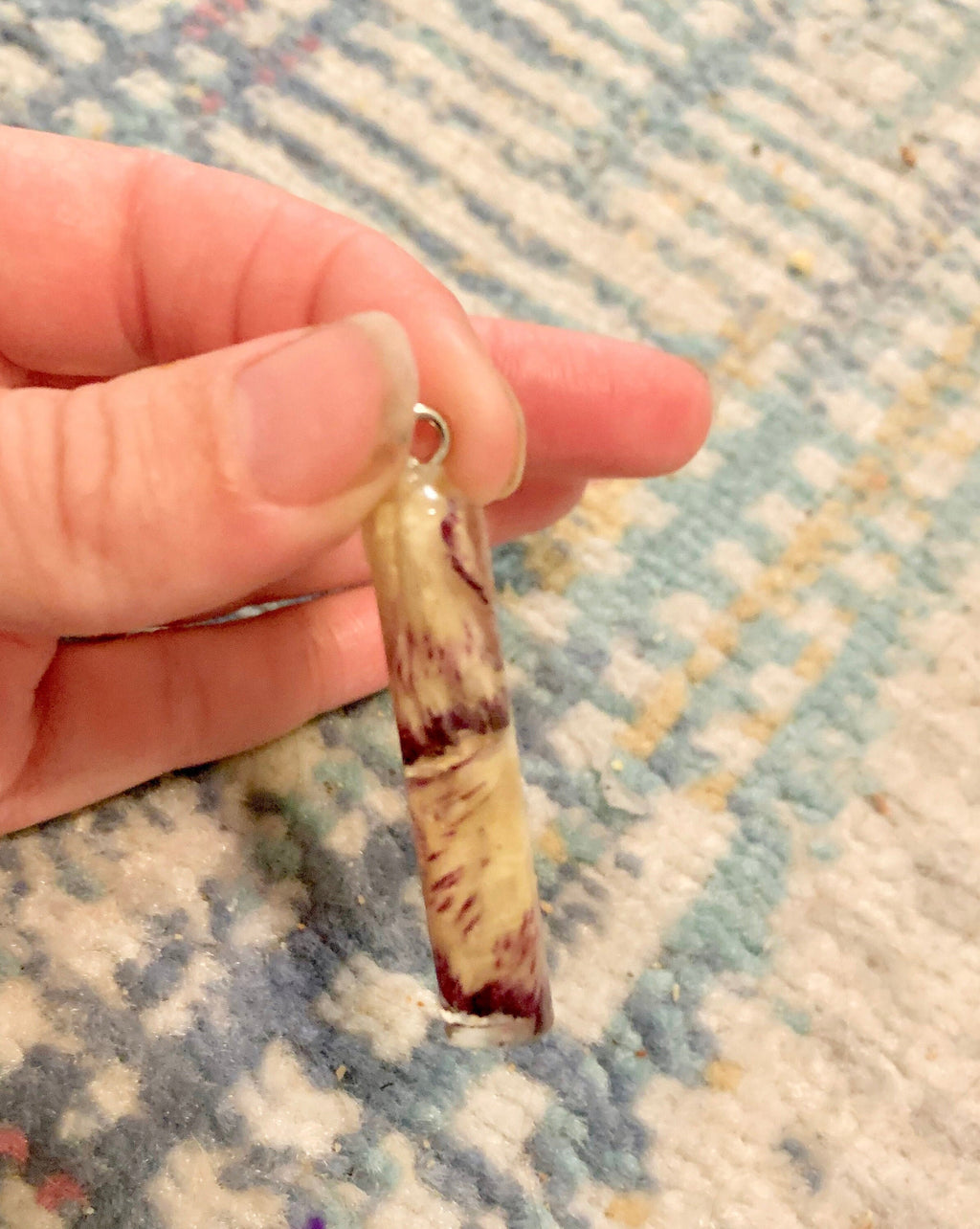 Pressed Petal Resin Necklace | Yellow & Maroon Floral Pendant