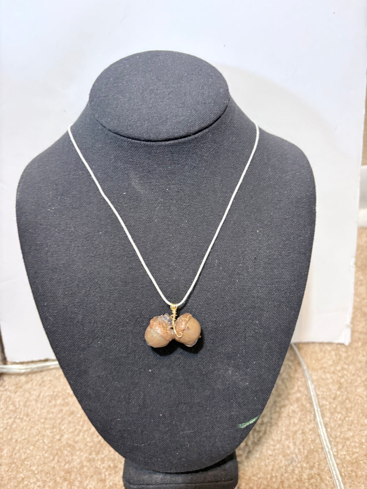 Acorn Treasure Pendant | Woodland Acorn in Resin Necklace
