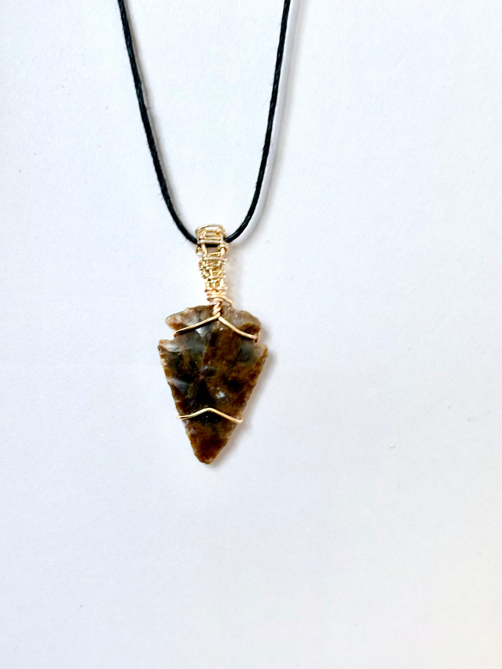 Reversible Arrowhead Necklace | Hand-Wrapped Stone Pendant | Nature Jewelry