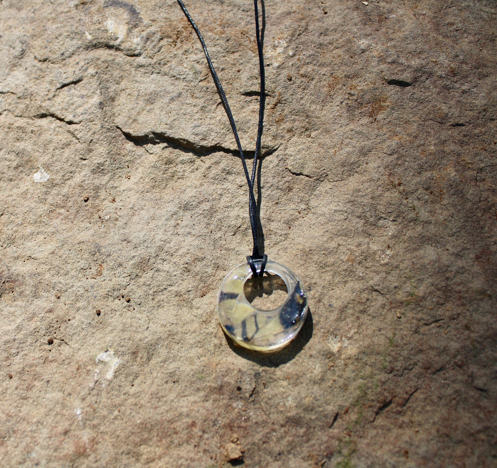 Butterfly Wing Resin Pendant | Real Insect Wing Necklace