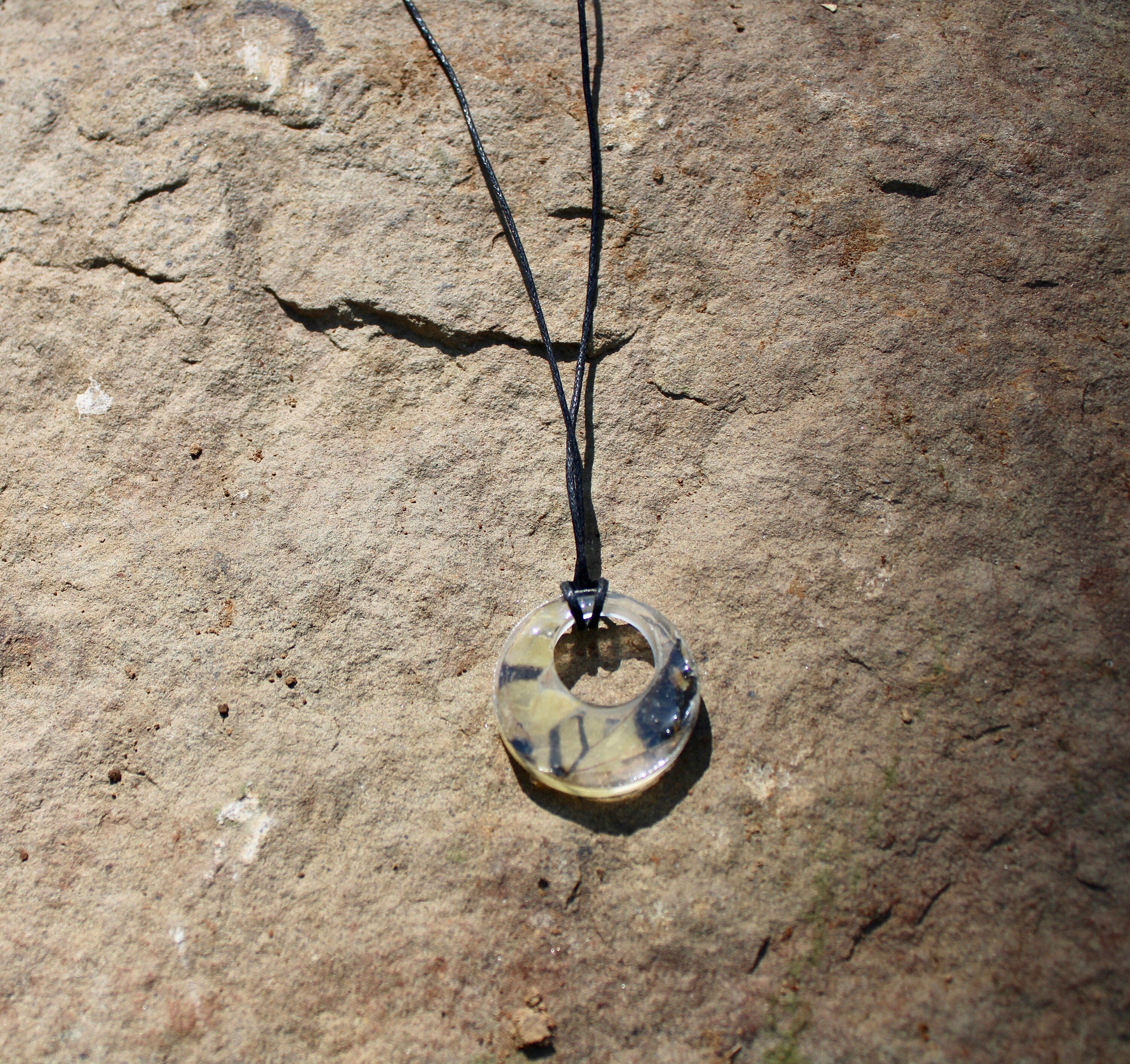 Butterfly Wing Resin Pendant | Real Insect Wing Necklace