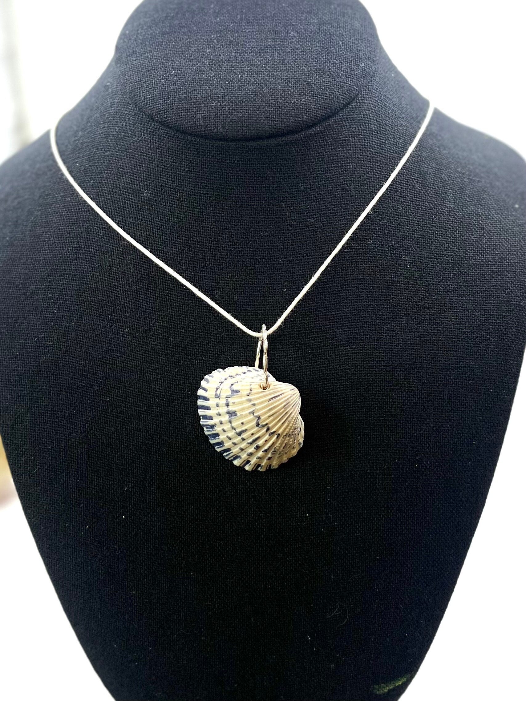 Decorated Shell Pendants, Real Seashell Necklaces, Shell Pendant Gifts, Ocean Inspired Necklace, Jewelry Gift for Her