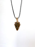 Reversible Arrowhead Necklace | Hand-Wrapped Stone Pendant | Nature Jewelry