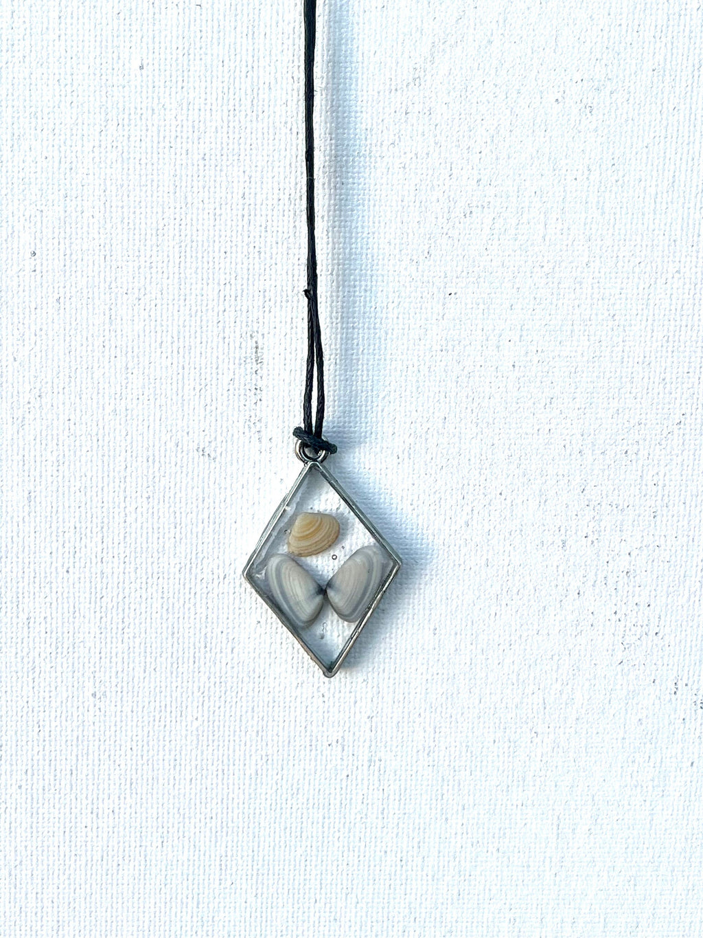 Oyster Shells in Resin Pendant | Butterfly Seashell Necklace