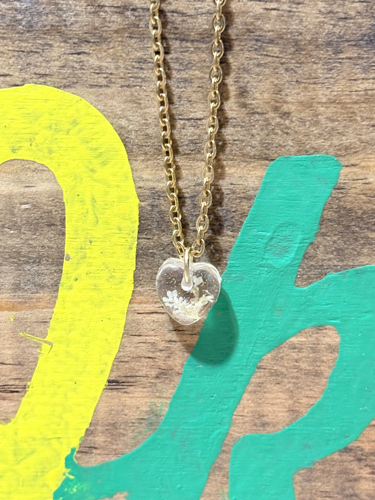 Queen Anne's Lace Heart Necklace | Tiny Botanical Pendant | Nature Jewelry Gift