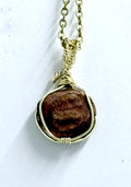 Rose Rock | Gold Wire Wrapped Necklace | Oklahoma Inspired Jewelry