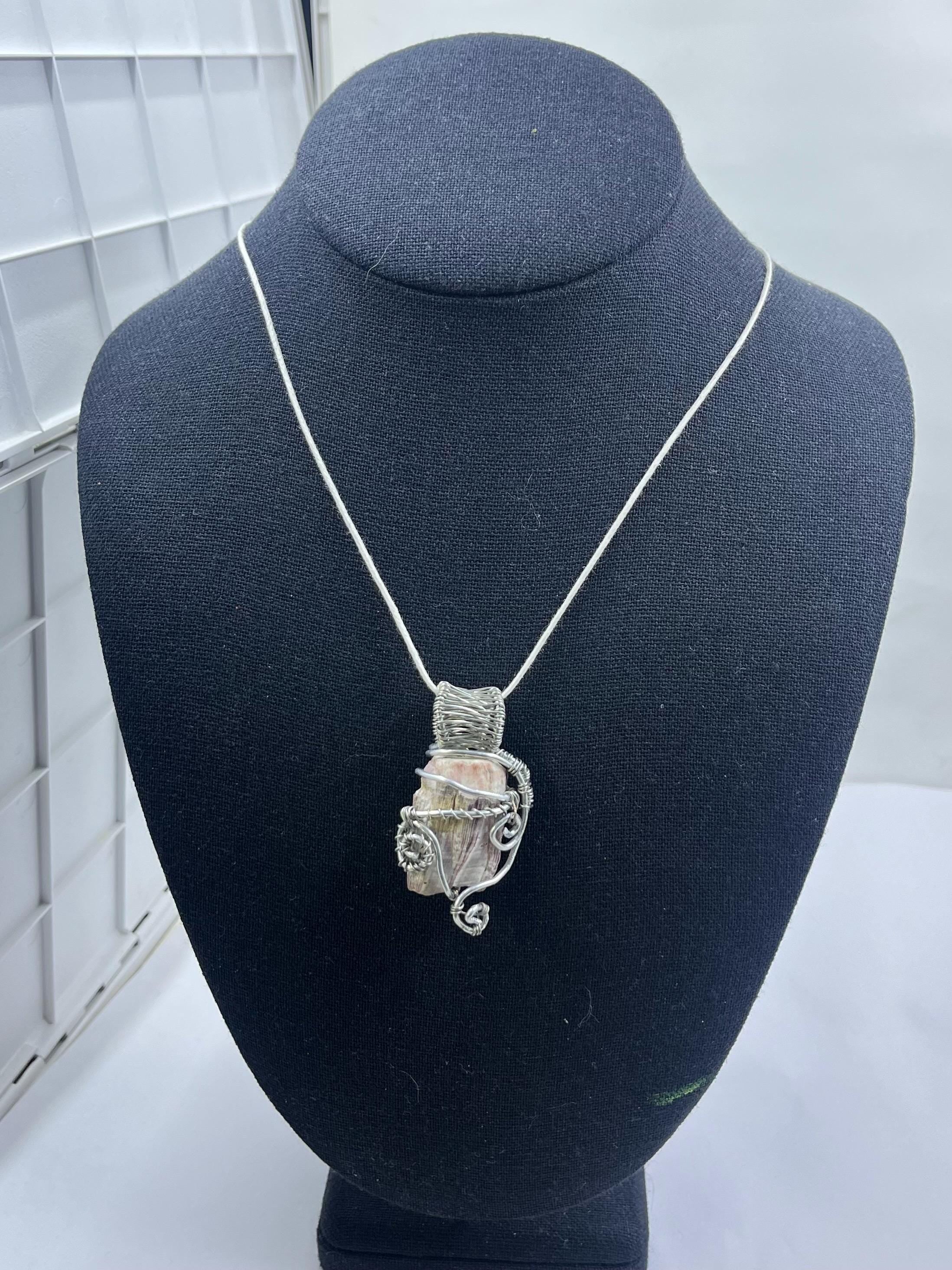 Wire Wrapped Coral Pendant | One-of-a-Kind Coastal Jewelry | Ocean Inspired Statement Necklace