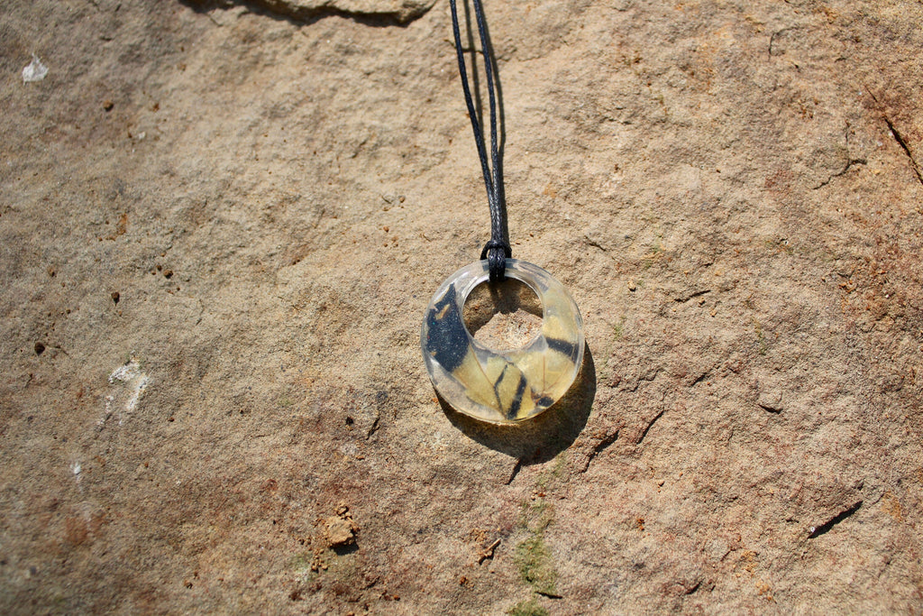 Butterfly Wing Resin Pendant | Real Insect Wing Necklace
