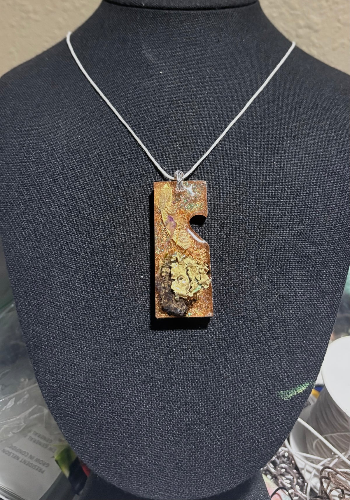 Forest Botanicals in Resin Pendant | Woodland Wonder