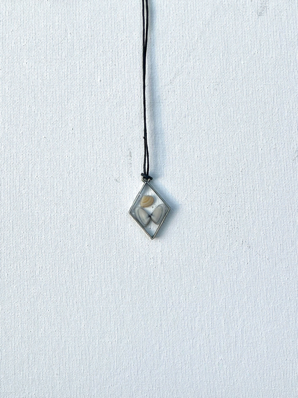 Oyster Shells in Resin Pendant | Butterfly Seashell Necklace