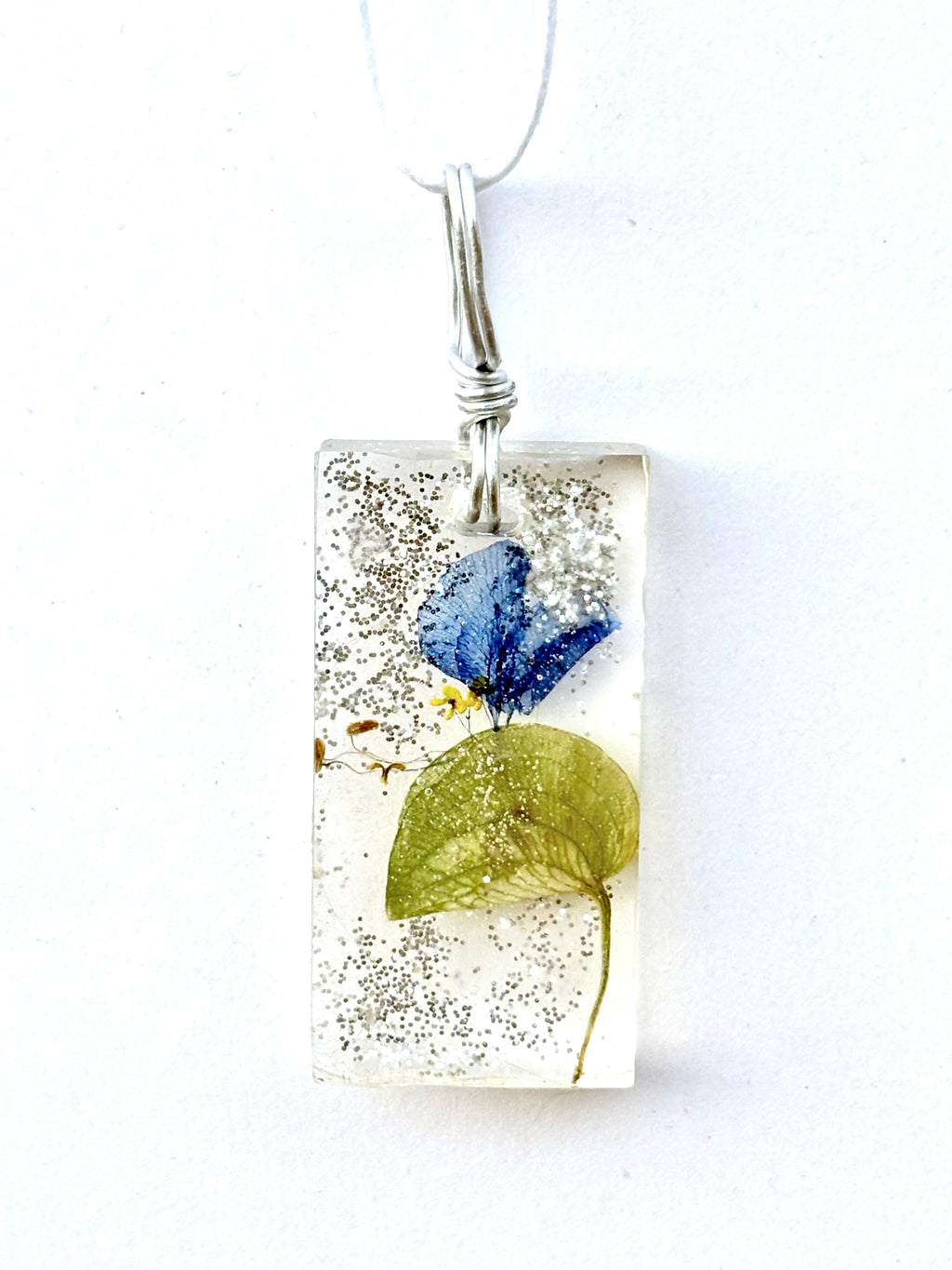 Blue Dayflower Resin Necklace | Morning Wonder
