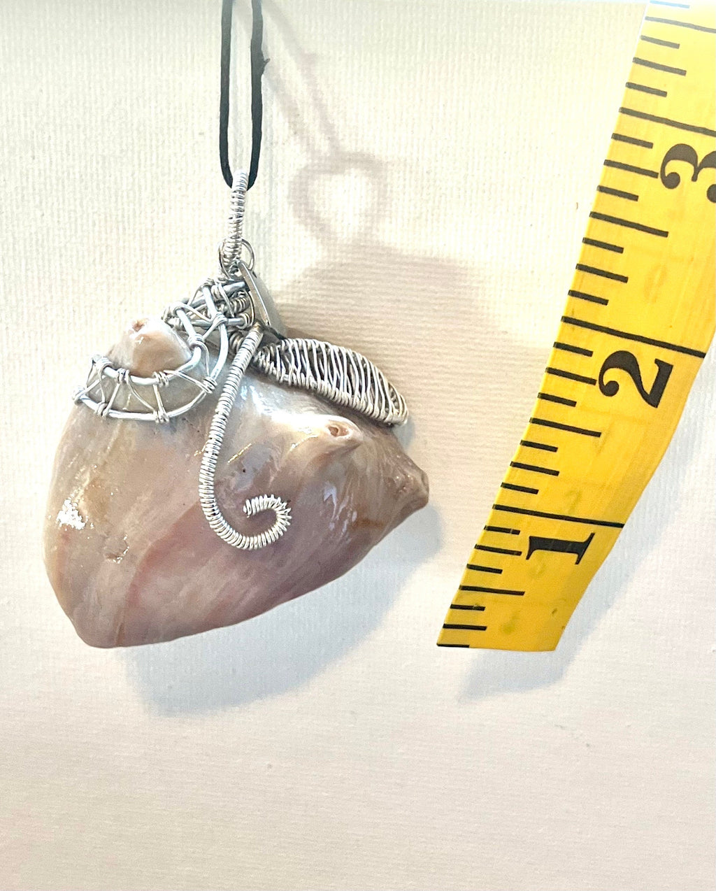 Wire Wrapped Shell Fragment Pendants, Ocean Inspired Jewelry, Gift for Beach Lover, Statement Necklace, Authentic Shells