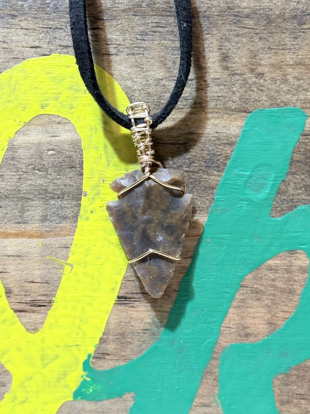 Reversible Arrowhead Necklace | Hand-Wrapped Stone Pendant | Nature Jewelry