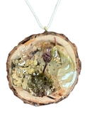 Woodland Keepsake Pendant | Real Botanicals and Wood Slice in Resin
