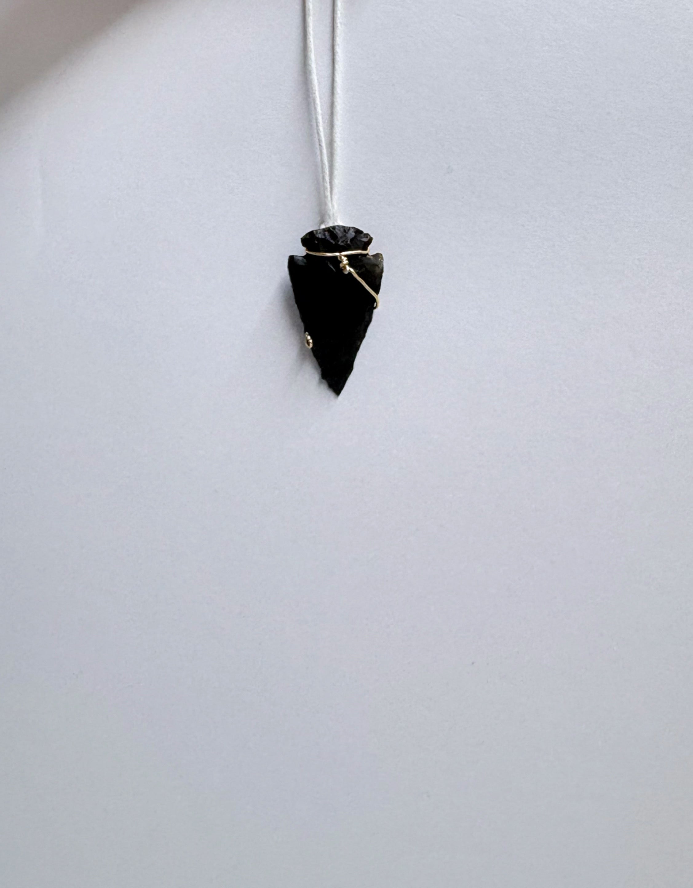 Statement Arrowhead Necklace | Wire Wrapped Stone Pendant | One of a Kind Jewelry