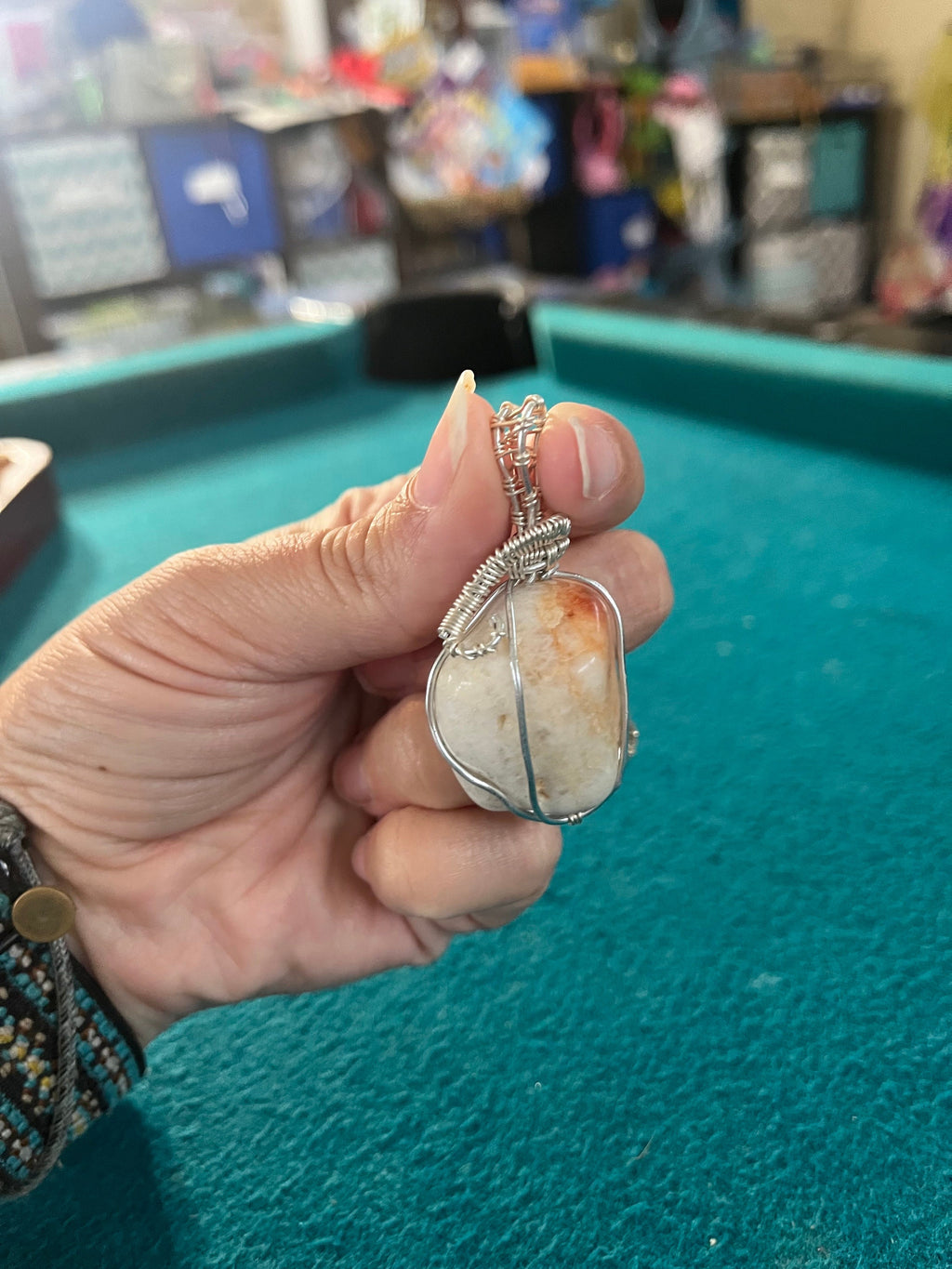 Tumbled Stone Wire Wrapped Pendants, Wire Wrapped Stone Necklace, Statement Piece Jewelry, Natural Jewelry