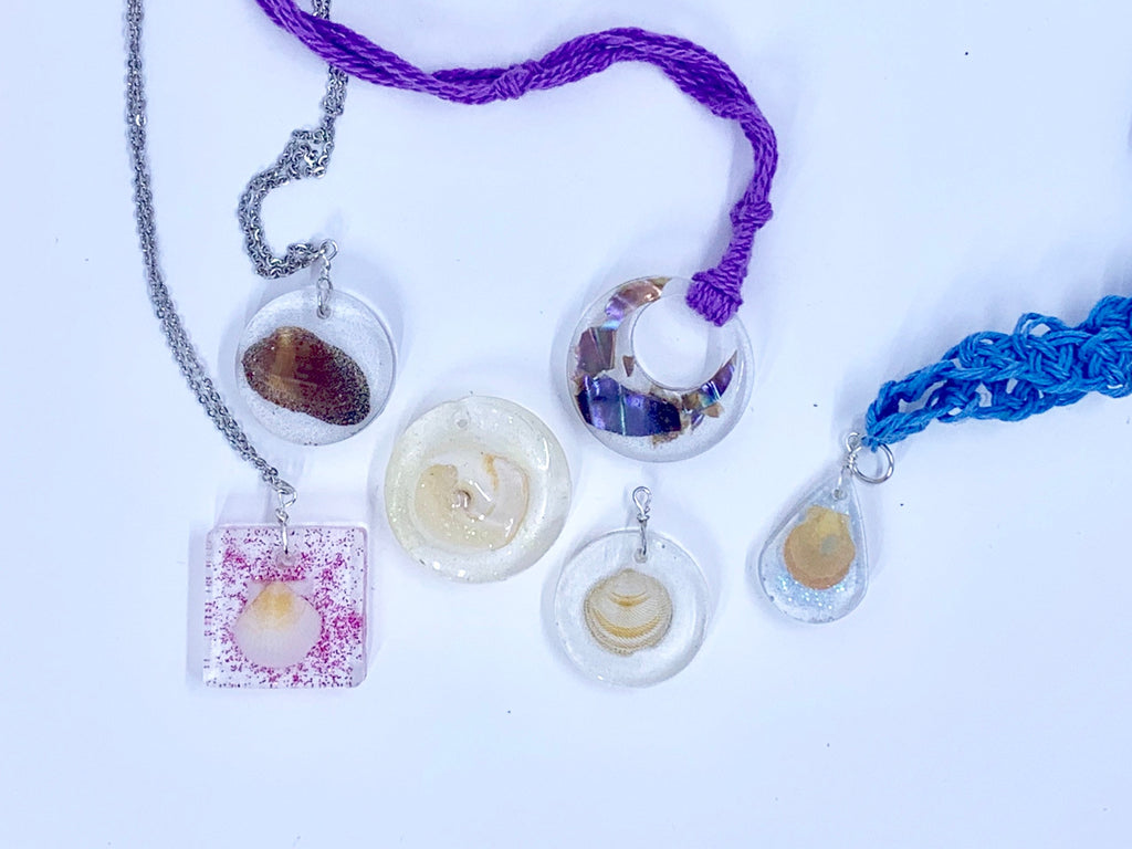 Iridescent Oyster Shell Necklace | Ocean-Inspired Pendant