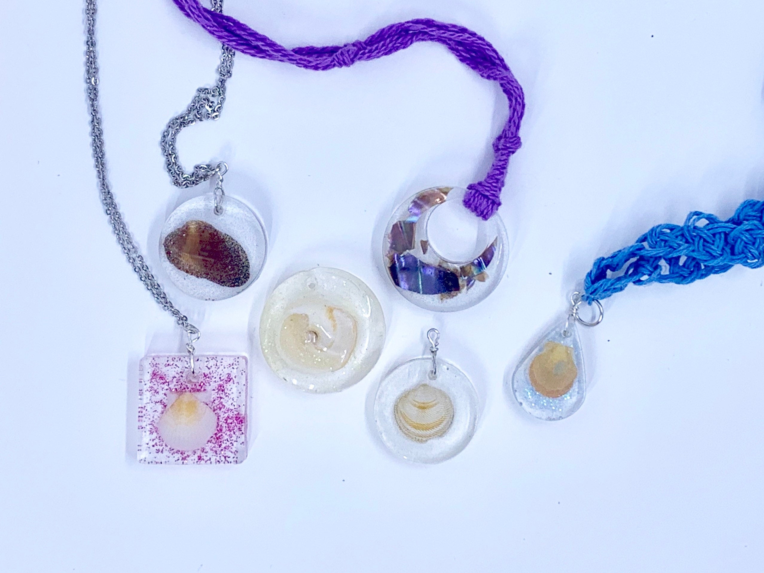 Iridescent Oyster Shell Necklace | Ocean-Inspired Pendant