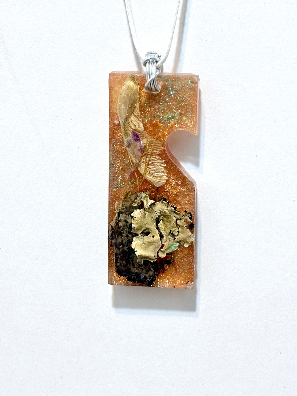 Forest Botanicals in Resin Pendant | Woodland Wonder