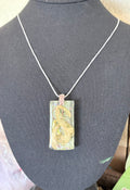 Green Helicopter Seeds in Resin Pendant | Woodland Wings Necklace