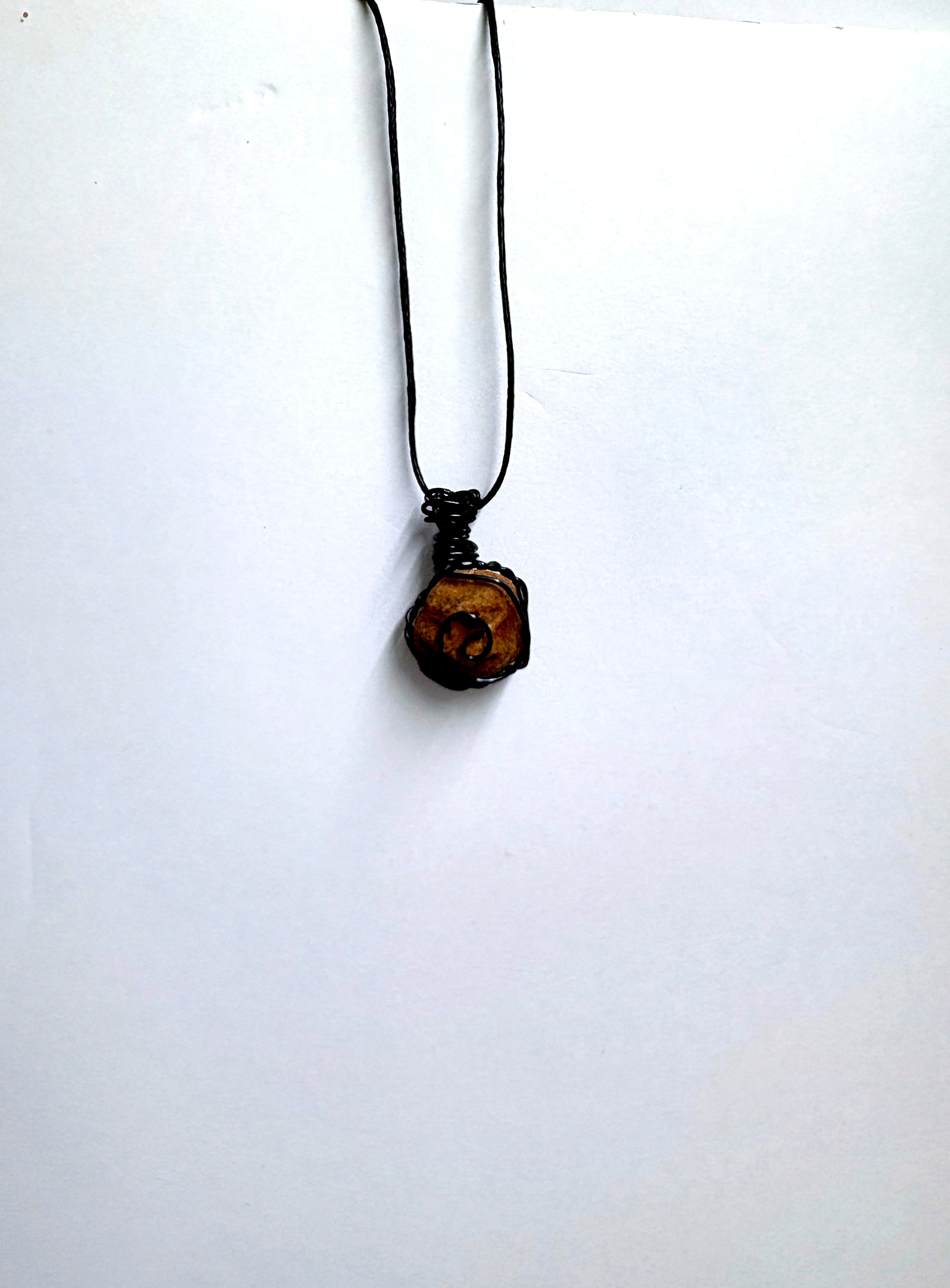 Rose Rock | Wire Wrapped Reversible Necklace | Oklahoma Stone Jewelry