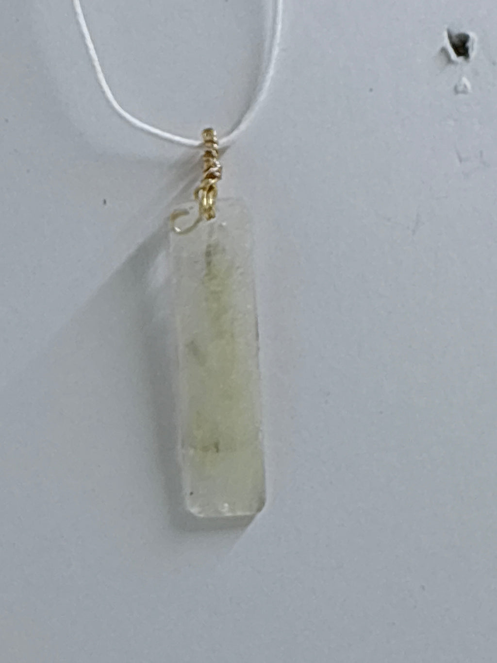 Minimal Botanical Necklace | Soft Cream Resin Pendant | Nature Inspired Jewelry