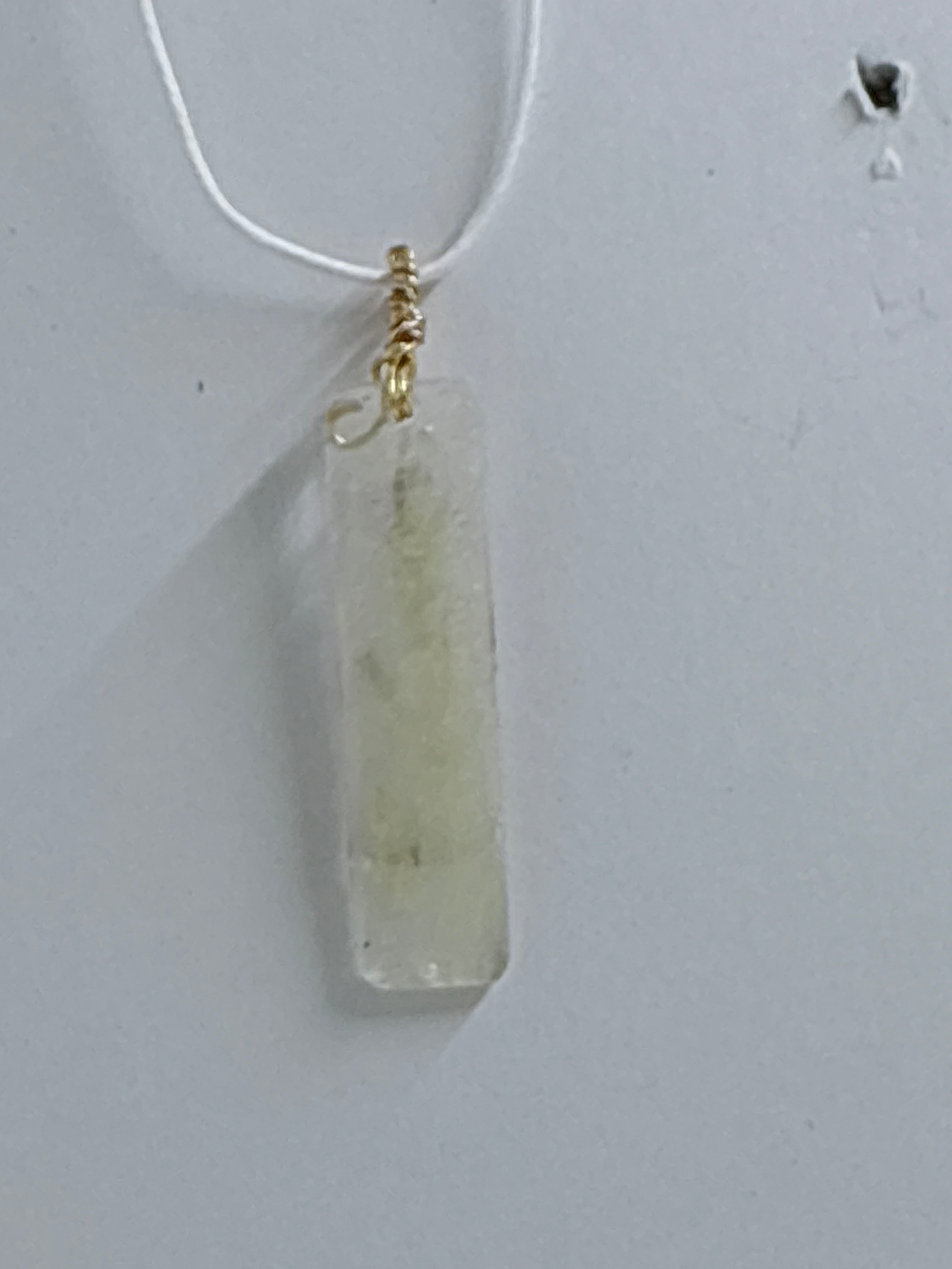 Minimal Botanical Necklace | Soft Cream Resin Pendant | Nature Inspired Jewelry