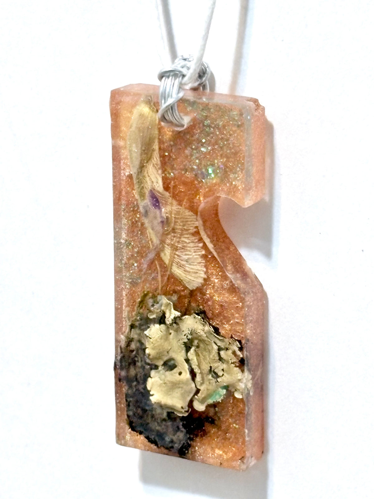 Forest Botanicals in Resin Pendant | Woodland Wonder