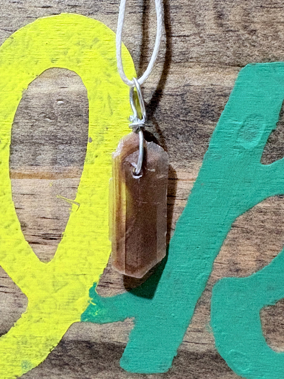 Hourglass Selenite | Wire Wrapped Crystal Necklace | Raw Natural Stone