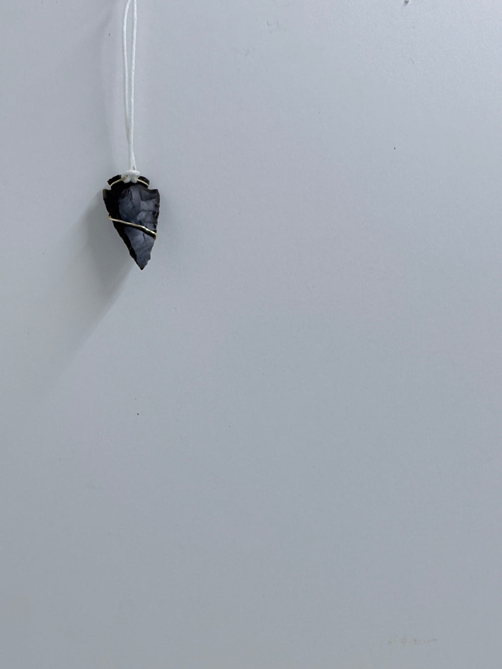 Statement Arrowhead Necklace | Wire Wrapped Stone Pendant | One of a Kind Jewelry