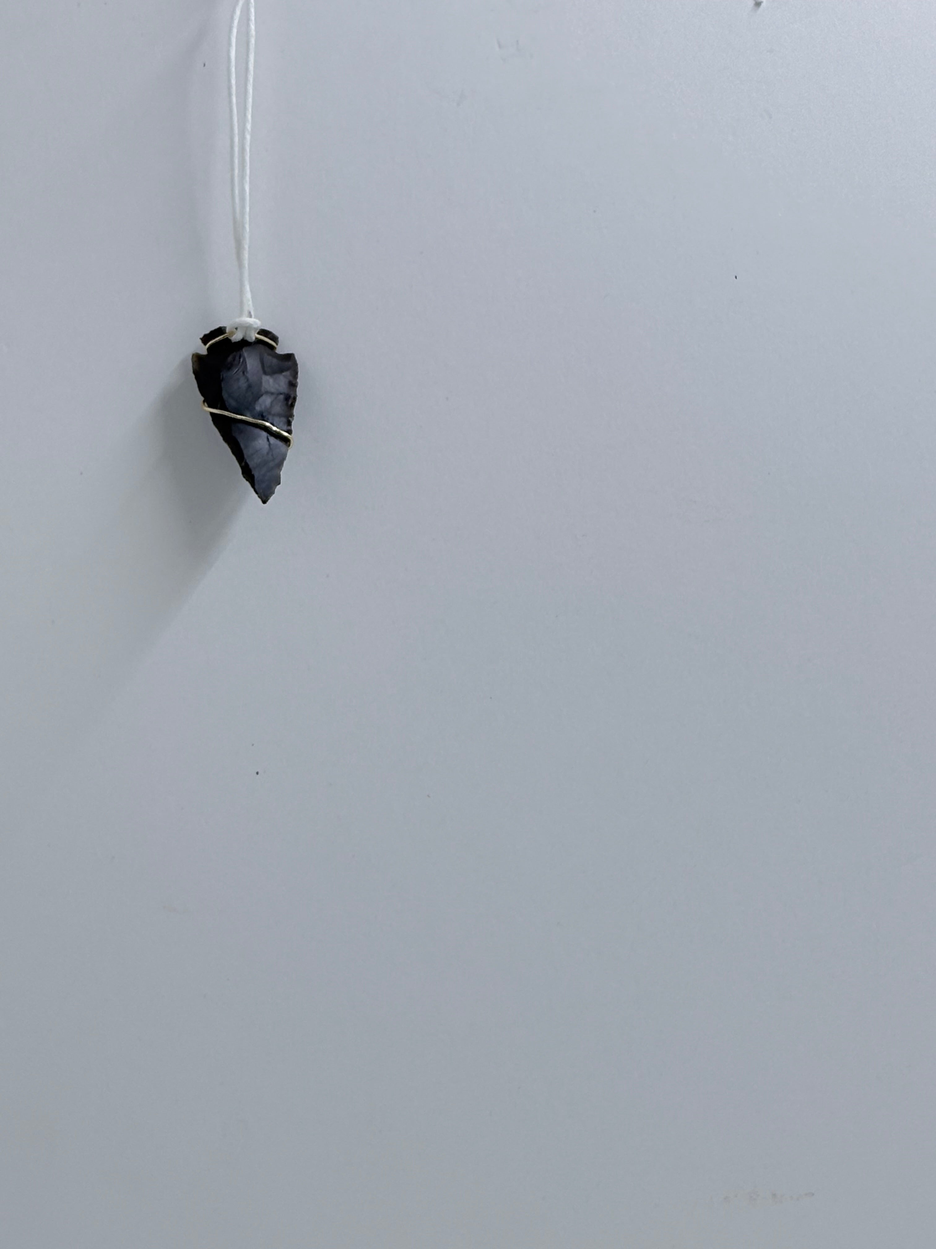 Statement Arrowhead Necklace | Wire Wrapped Stone Pendant | One of a Kind Jewelry