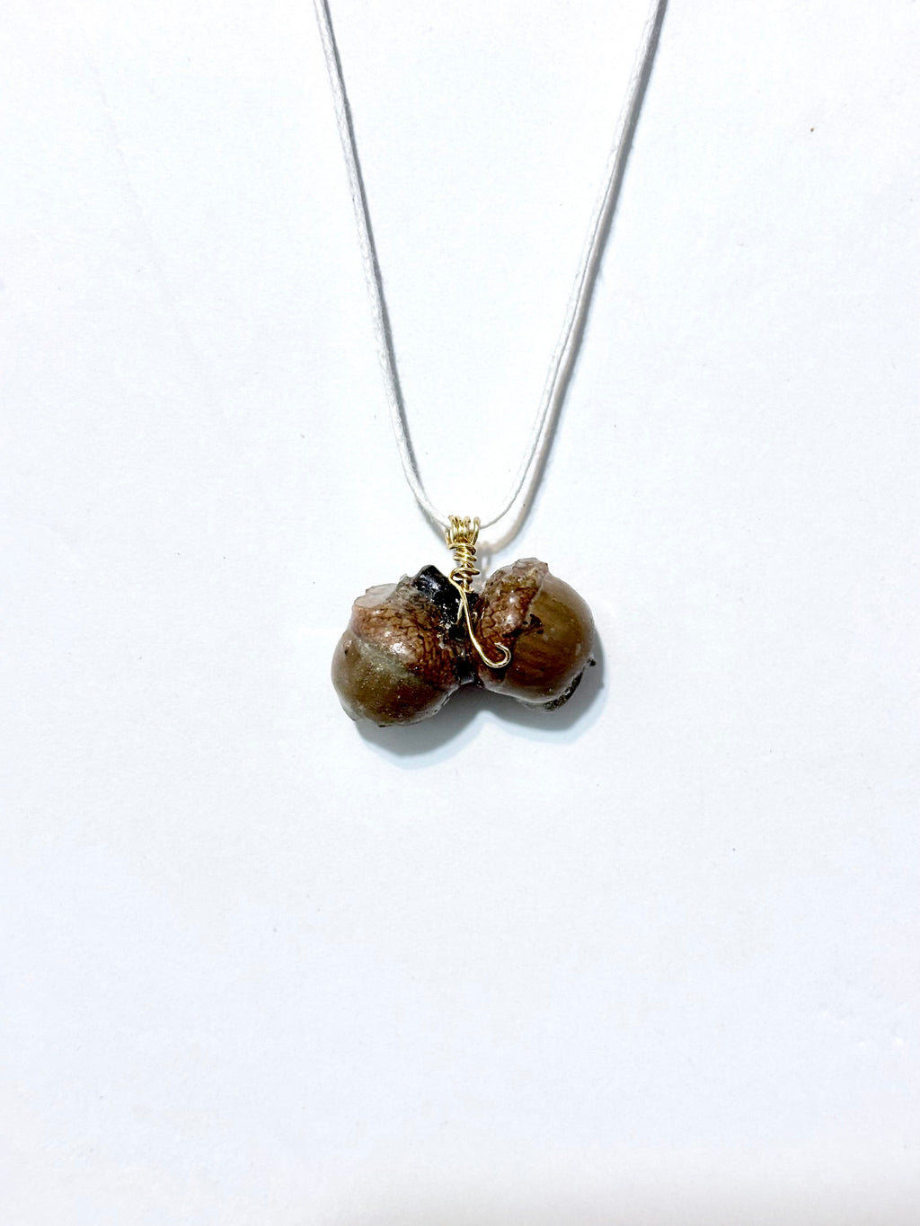 Acorn Treasure Pendant | Woodland Acorn in Resin Necklace