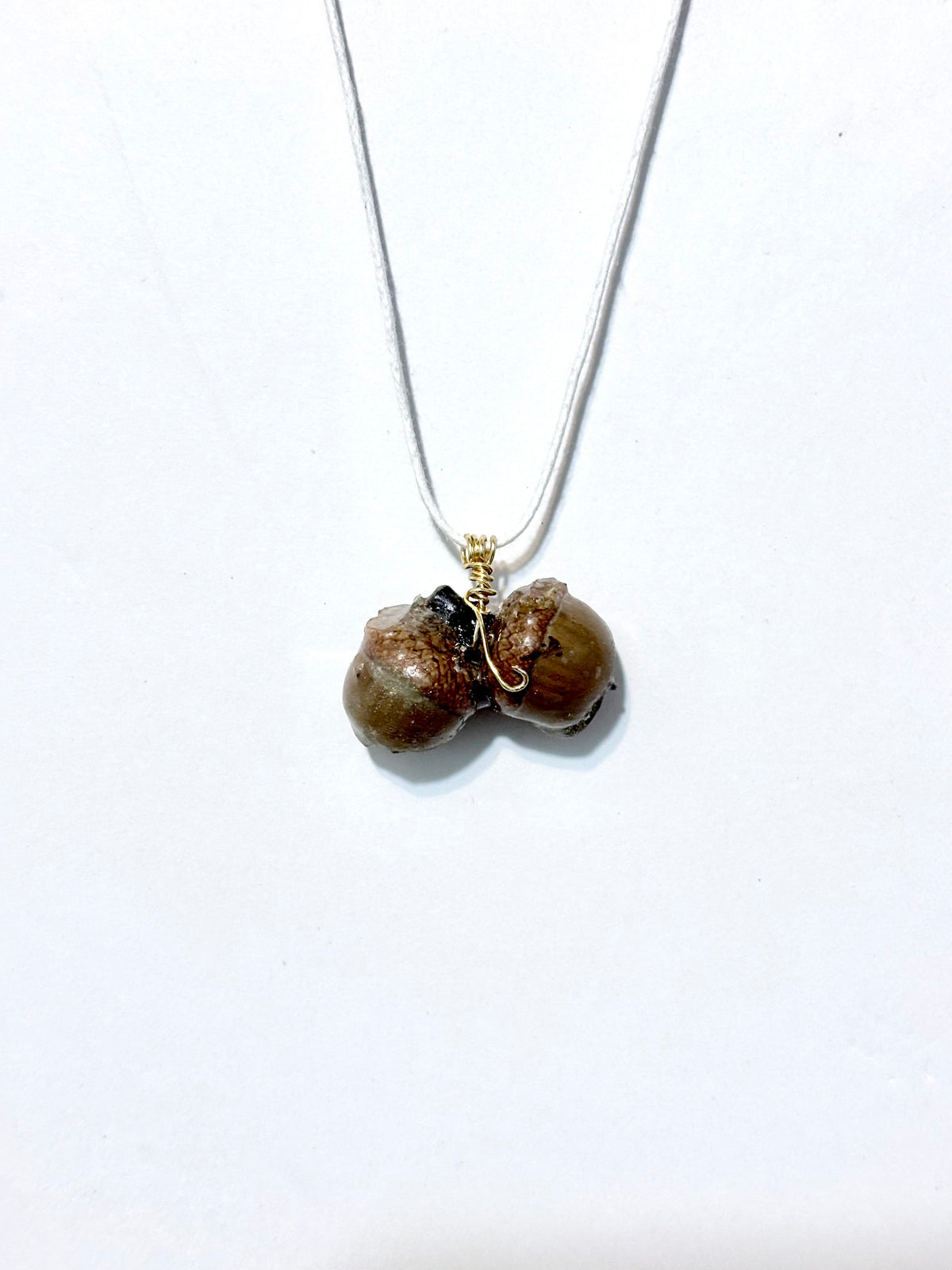 Acorn Treasure Pendant | Woodland Acorn in Resin Necklace