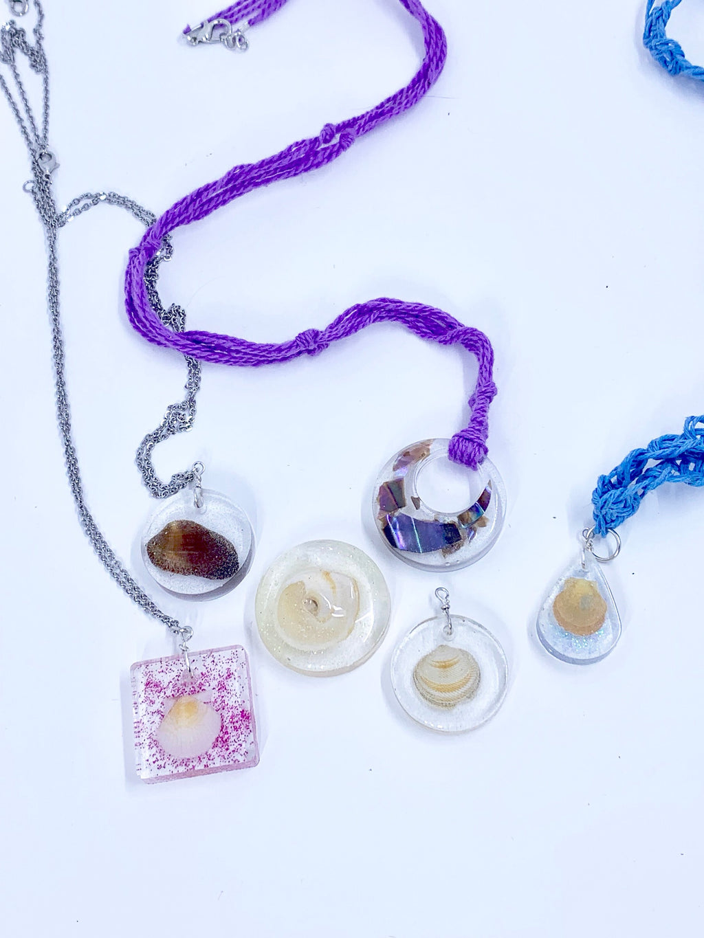 Iridescent Oyster Shell Necklace | Ocean-Inspired Pendant
